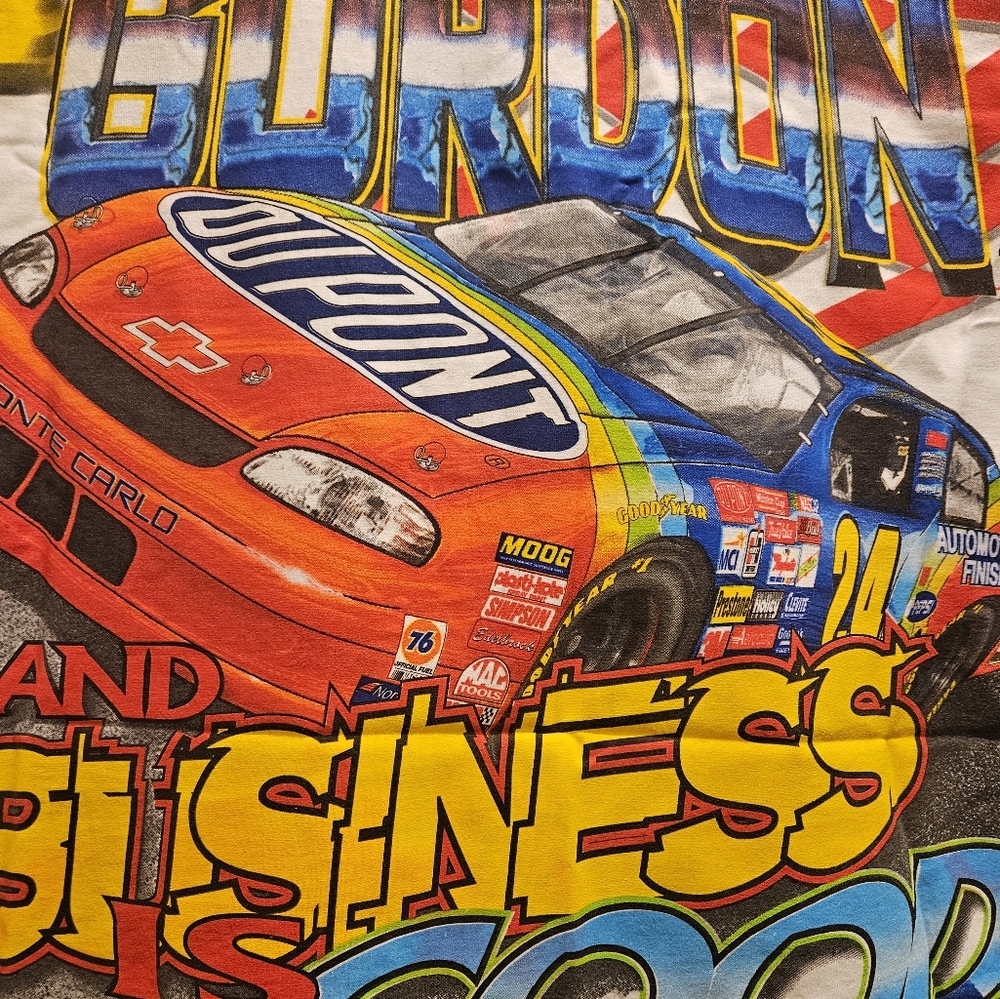 Vintage 1999 Jeff Gordon All-Over Print T-Shirt Men's Size XL New without tags - Picture 8 of 9